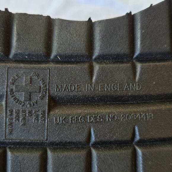 Vintage 90s Dr Martens Red/Yellow Chunky Oxfords Size 5/ US Women's 8 England - Picture 7 of 15